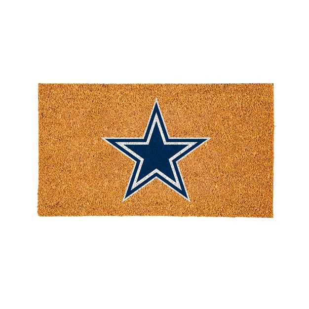 Evergreennfldallas Cowboys Logo Natural Coir 28 X 16 Inches Indoor Outdoor Doormat