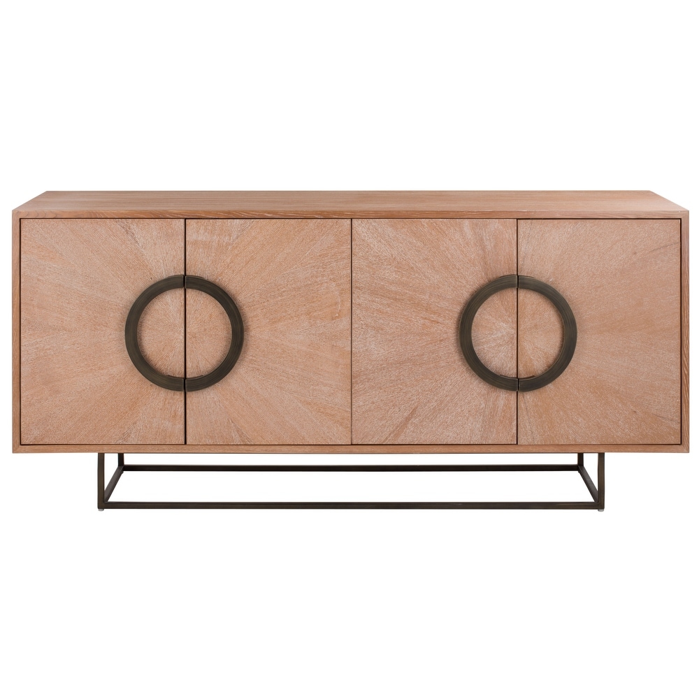 SAFAVIEH Couture Collection Iggy Oak/Brass Modern Sideboard   64\