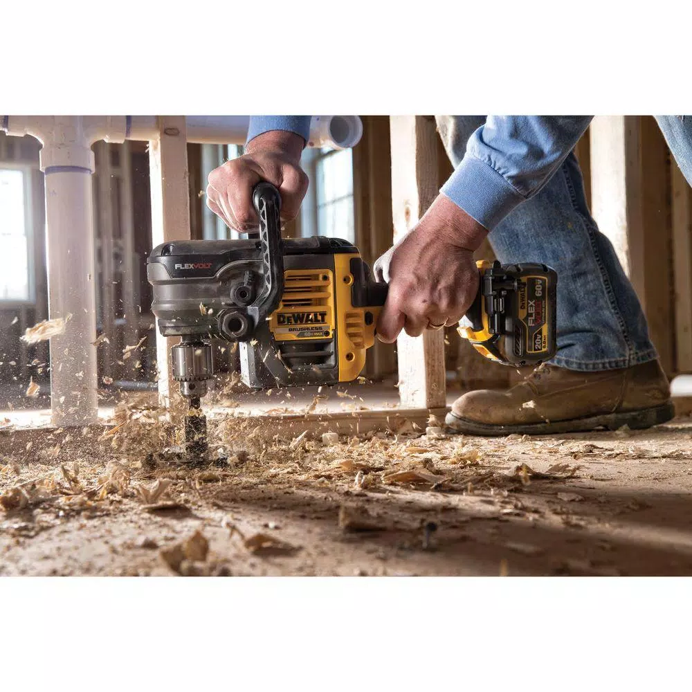 DEWALT FLEXVOLT 60-Volt MAX Cordless Brushless 1/2 in. Stud and Joist Drill with E-Clutch and (1) FLEXVOLT 6.0Ah Battery and#8211; XDC Depot