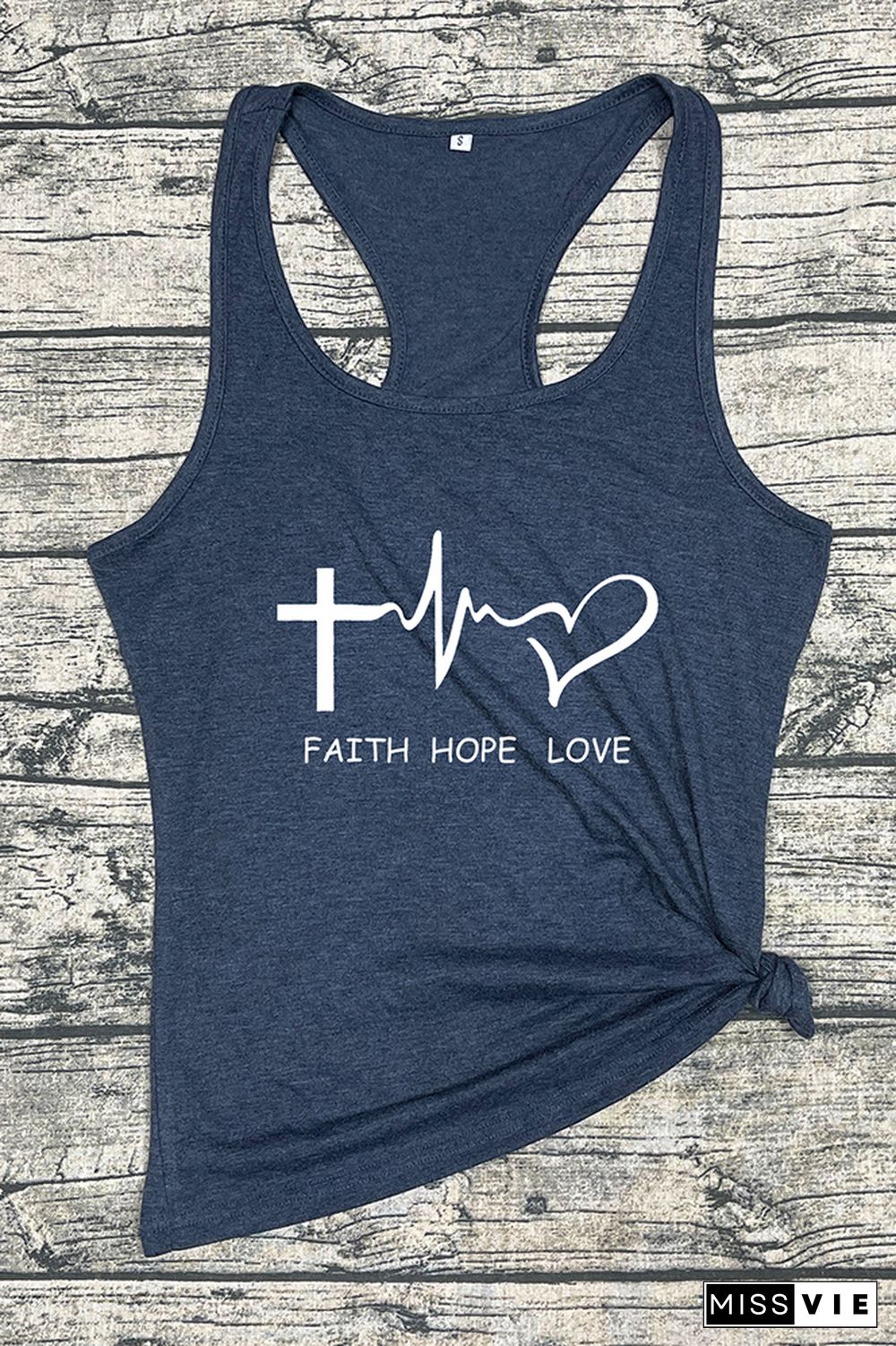 Faith & Hope & Love Sleeveless Tank Top Wholesale