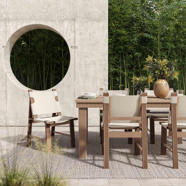 Cassie Natural 108 Inch Rectangular Outdoor Dining Table