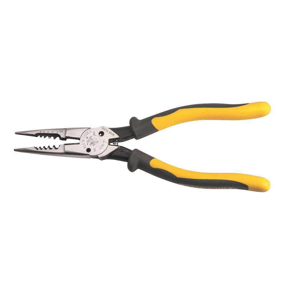 Klein Tools 8-38 in. All Purpose Pliers with Spring J2068CSEN