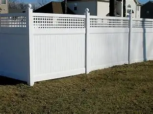 Anti climb lattice privacy fence for garden supplies