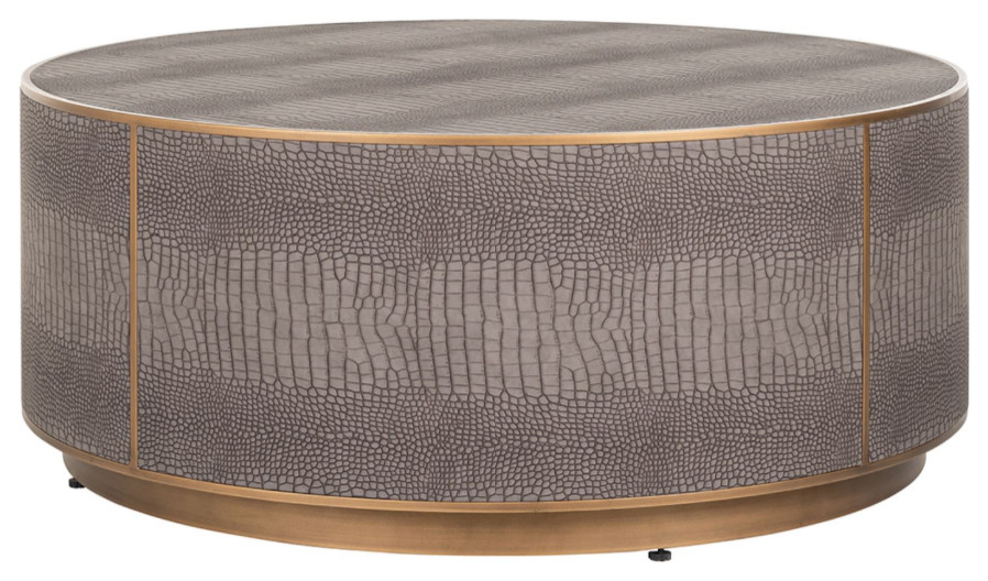 Patterned Leather Coffee Table  OROA Classio   Contemporary   Coffee Tables   by Oroa   Distinctive Furniture  Houzz