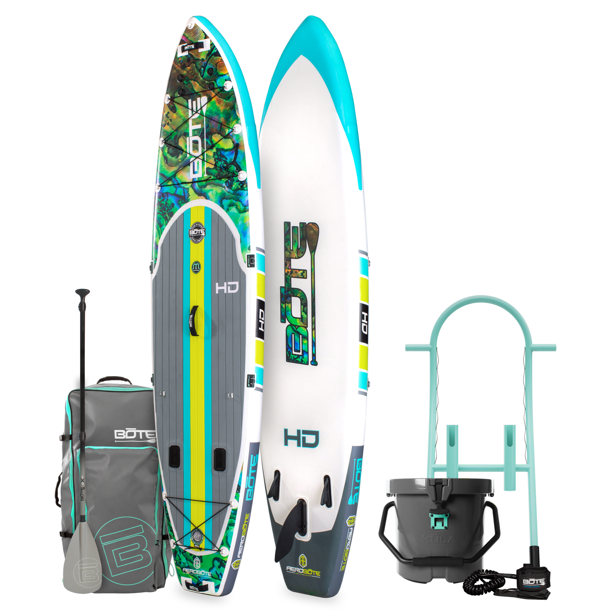HD Aero 11′6″ Native Abalone Inflatable Paddle Board Package