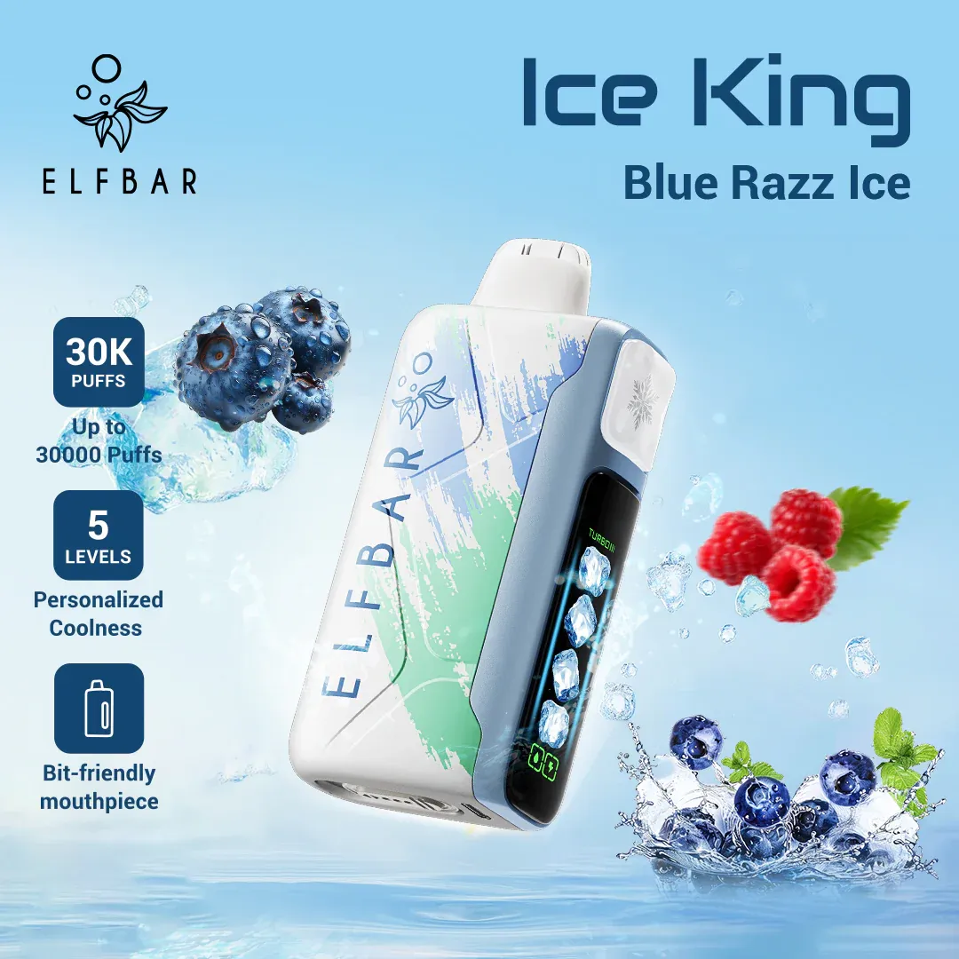 ELFBAR Ice King Disposable Vape Blue Razz lce