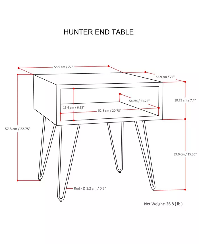 Simpli Home Mardel End Side Table