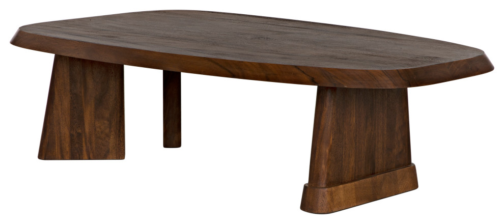 Confucius Coffee Table  Dark Walnut   Rustic   Coffee Tables   by Noir  Houzz