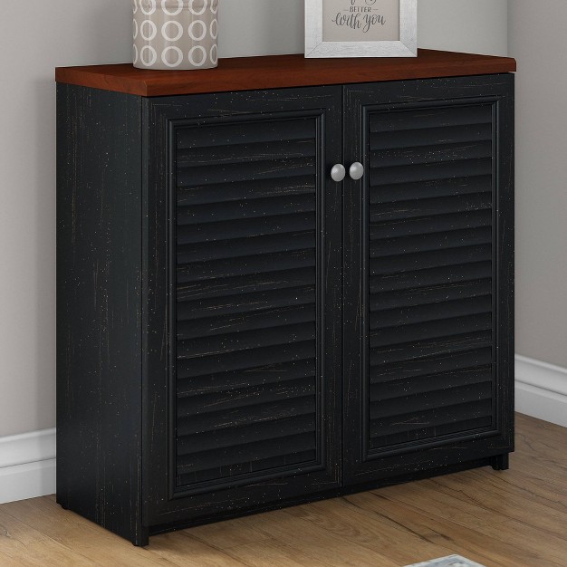 Fairview Small Storage Cabinet With Doors Bush Furniture