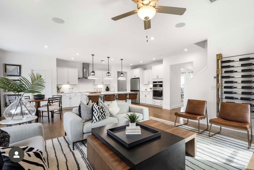 Evelyn Cocktail Table  Light Walnut +  Ebony Oak   Transitional   Coffee Tables   by Mandalay Home Furnishings  Inc.  Houzz