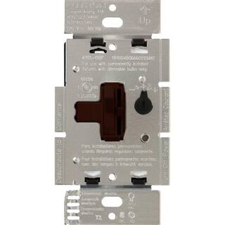 Lutron Toggler LED+ Dimmer Switch for Dimmable LED and Incandescent Bulbs 250WSingle-Pole or 3-Way Brown (AYCL-253P-BR) AYCL-253P-BR