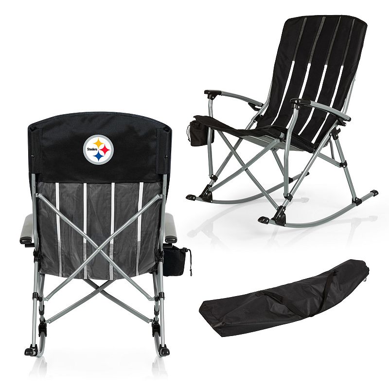 NFL Pittsburgh Steelers Outdoor Rocking Camping Chair