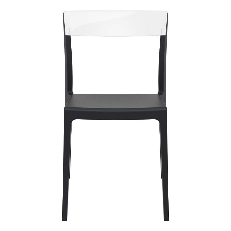 33 Black Refined Patio Dining Chair