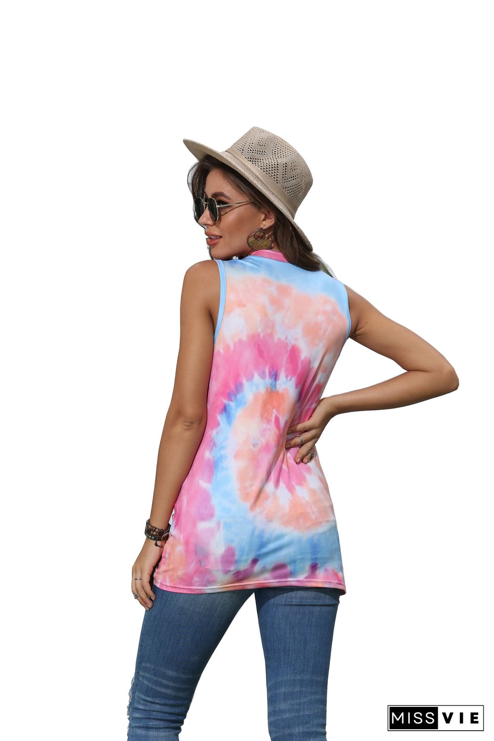 Tie Dye Twisted Tank Top