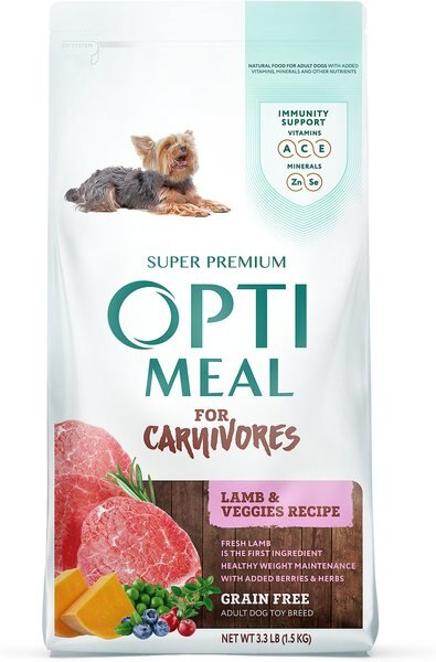 Optimeal Grain-Free Weight Management Lamb and Veggies Recipe Toy Breed Dry Dog Food