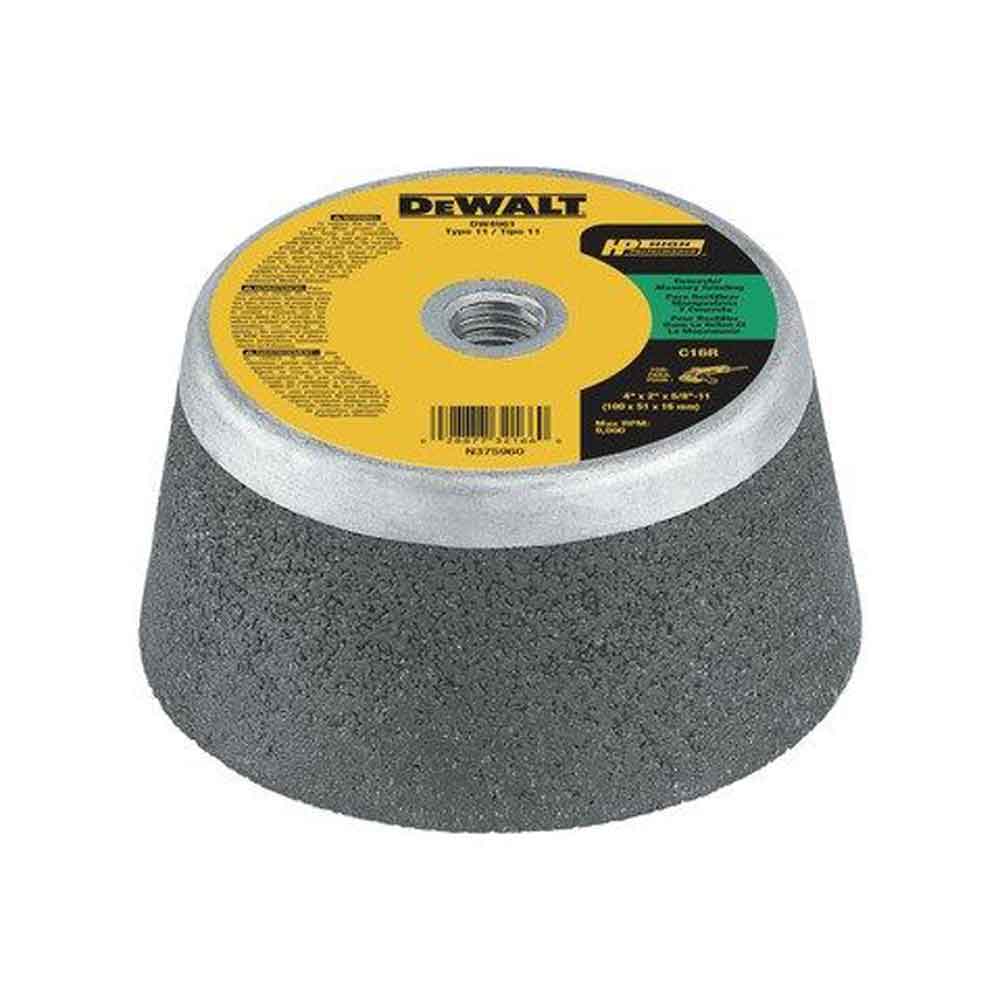 DEWALT 4 In. x 2 In. x 5 In. 5-11 Concrete Cup Wheel DW4961 from DEWALT