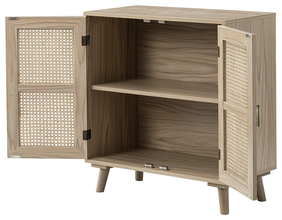 2 Door Accent Cabinet   Tropical   Accent Chests And Cabinets   by Karat Home  Houzz