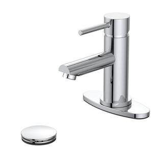 PRIVATE BRAND UNBRANDED Cartway Single-Handle Single Hole Bathroom Faucet in Chrome 501134CL