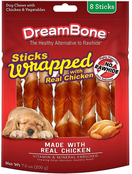 DreamBone Large Chicken Wrapped Stick Dog Treat