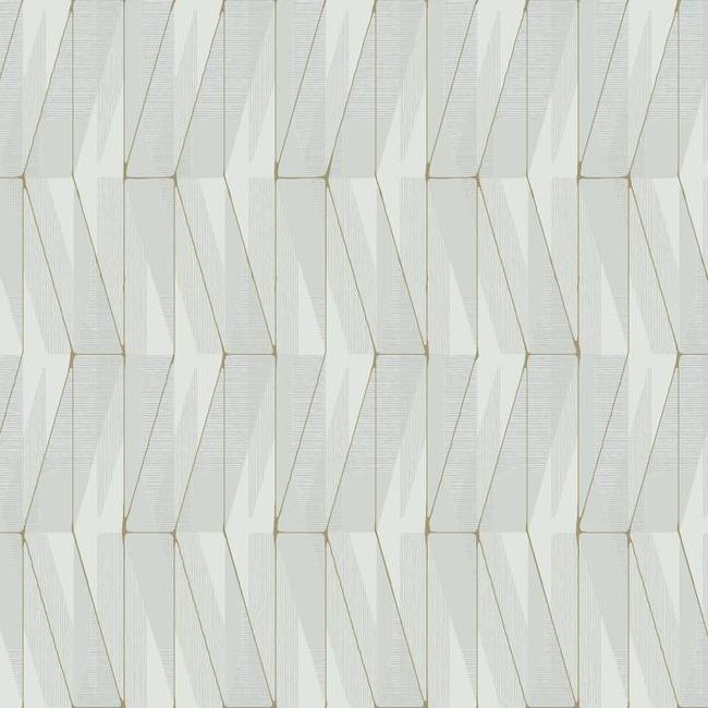 Sample On An Angle Wallpaper in Grey and Gold from the Geometric Resource Collection