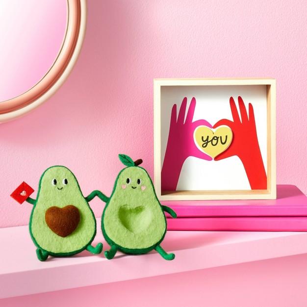 Valentine x27 s Felt Decor Duo Avocados