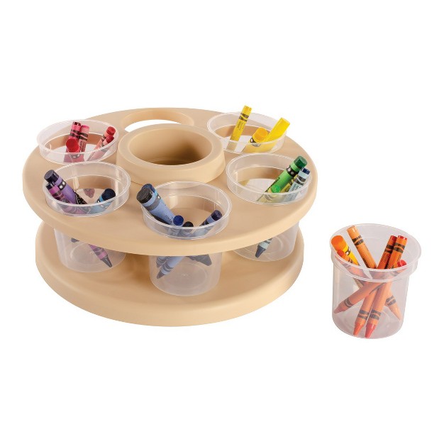 Kaplan Early Learning Spinning Tabletop Art Storage