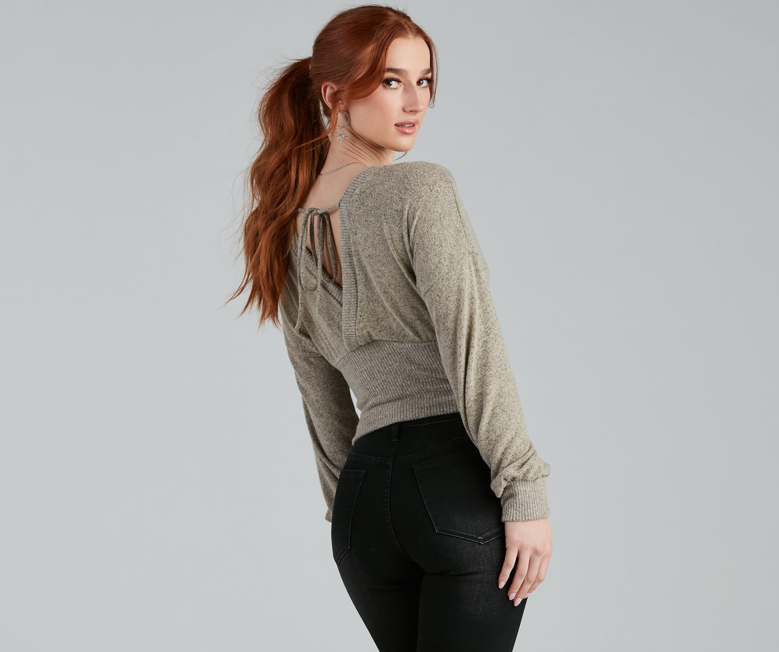 Effortless Perfection Surplice Sweater