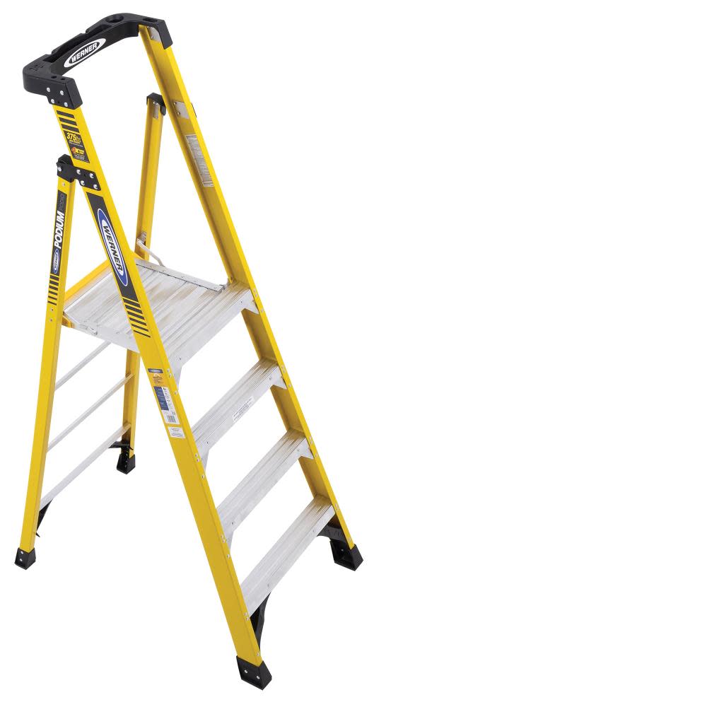 Podium 4-ft Fiberglass 375-lb Type IAA Step Ladder