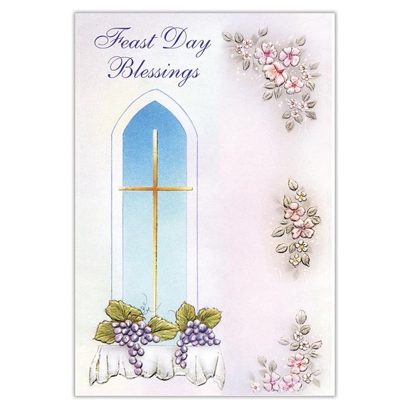 Alfred Mainzer F69062 Feast Day Blessings Card