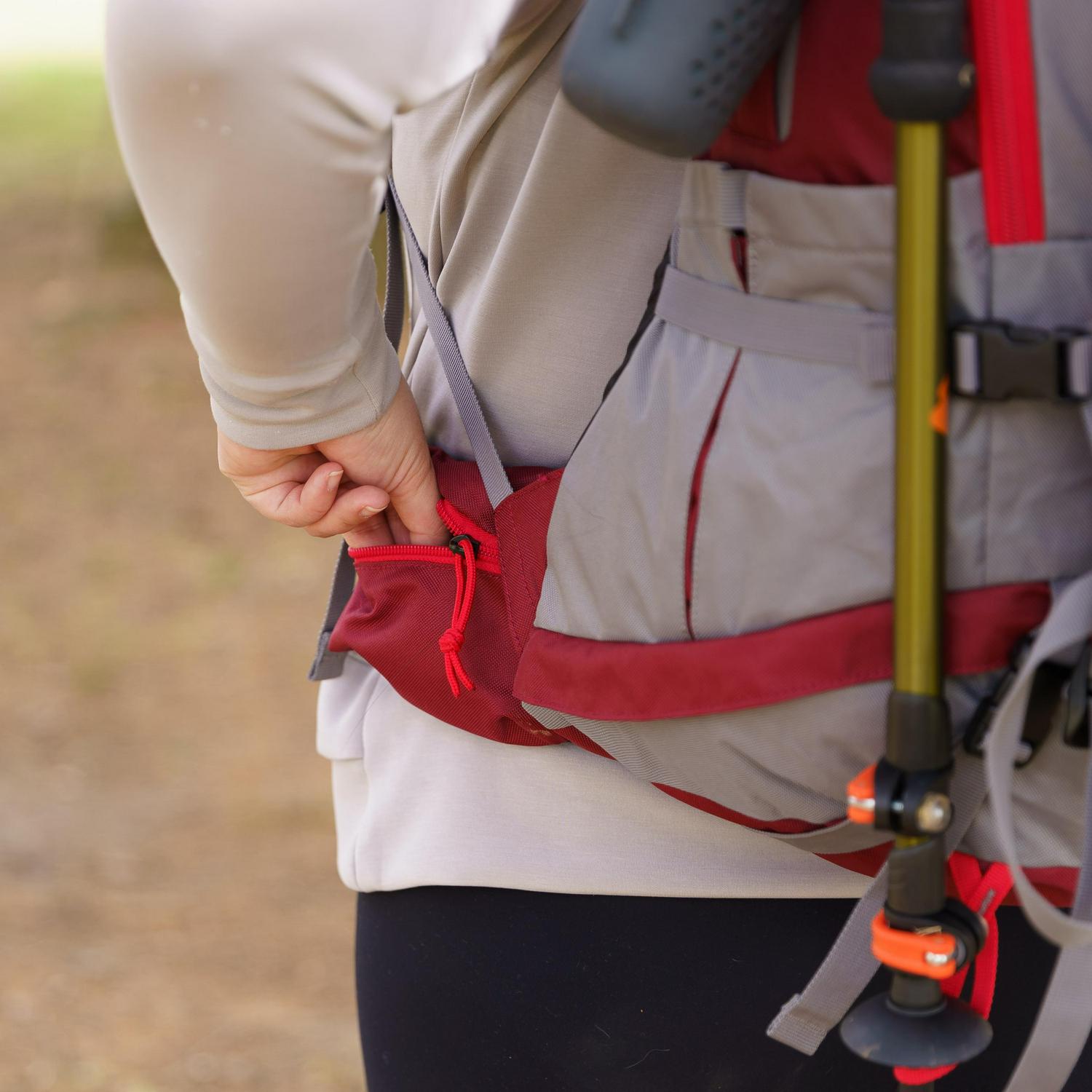 Ozark Trail 2in1 Family Pack 35 Liter Hiking Backpack with Detachable 15 Liter Daypack Red  Crowdfused