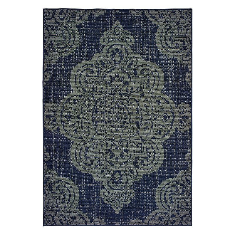 StyleHaven Mainland Medallion Lace Indoor Outdoor Rug