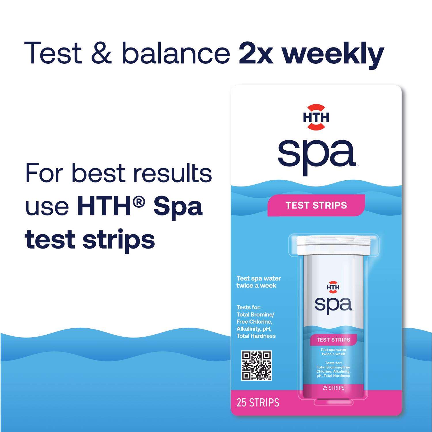 HTH Spa Solid Test Strips 25 ct