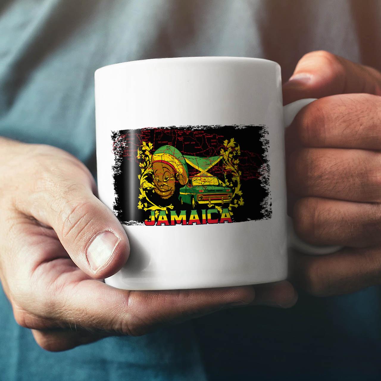 Jamaica Rasta NEW White Tea Coffee Ceramic Mug 11 oz | Wellcoda