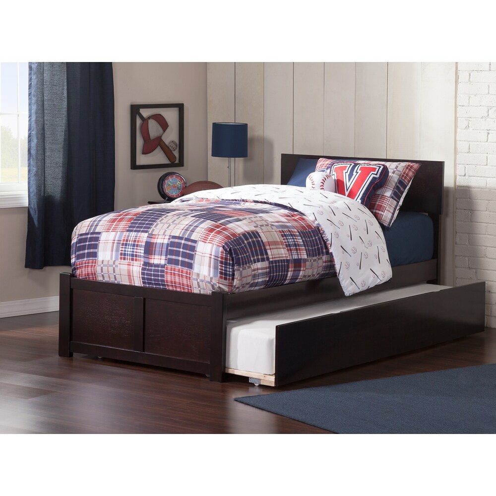 Orlando Bed with Footboard and Twin XL Trundle