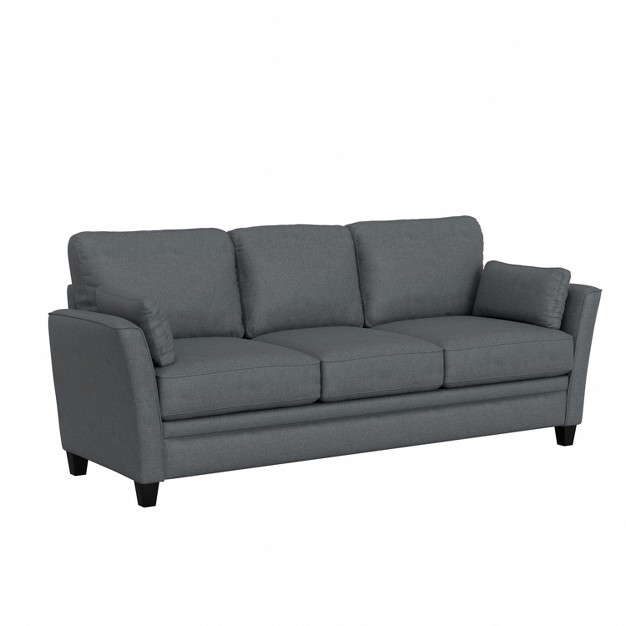 Grant River Upholstered Sofa With 2 Pillows Gray Hillsdale Furniture