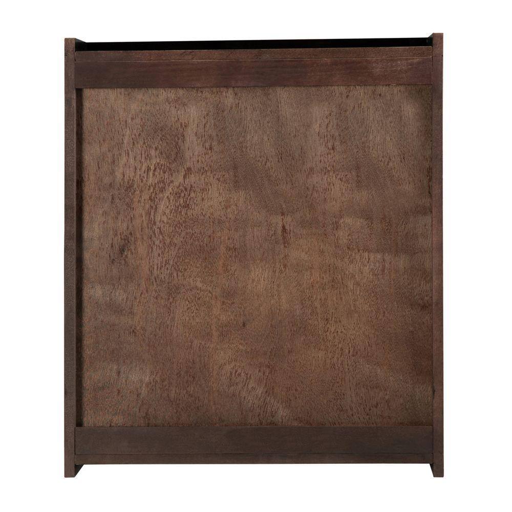 Home Decorators Collection Gazette 22 in. W x 28 in. H x 6-58 in. D Framed Surface-Mount Bathroom Medicine Cabinet in Espresso GAEC2226