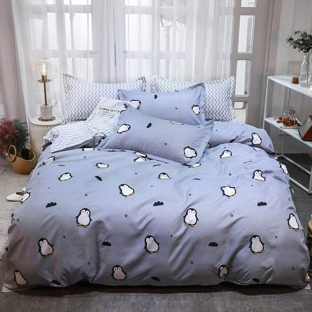 Duvet Cover Flat Bed Sheet Bedding Set