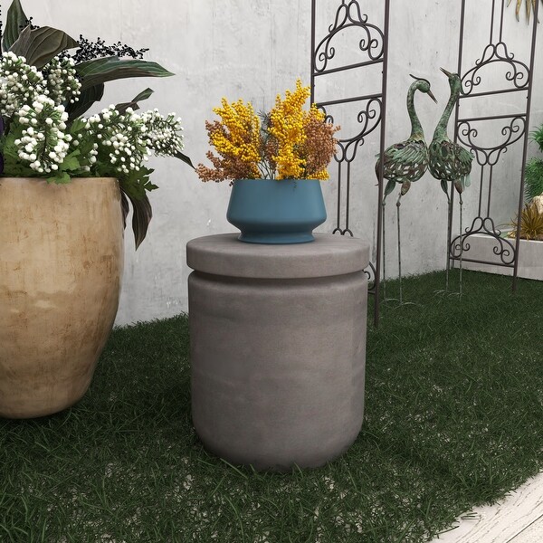 Fiber clay Industrial Outdoor Stool 17 x 15 x 15