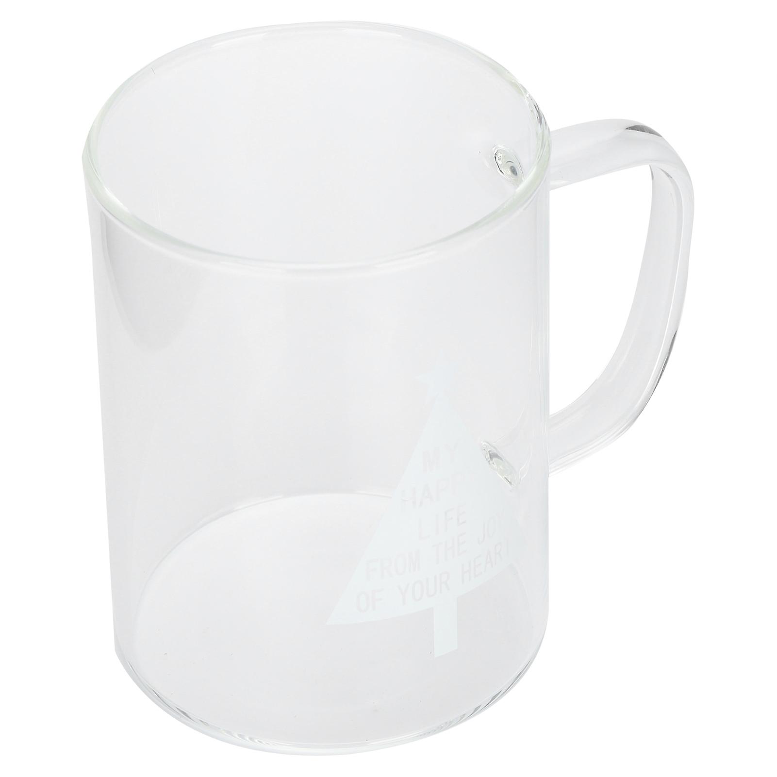 350ml Transparent Milk Cup Coffee Mug Tea Glass Drinkware With Handle For Kitchen Suppliespine