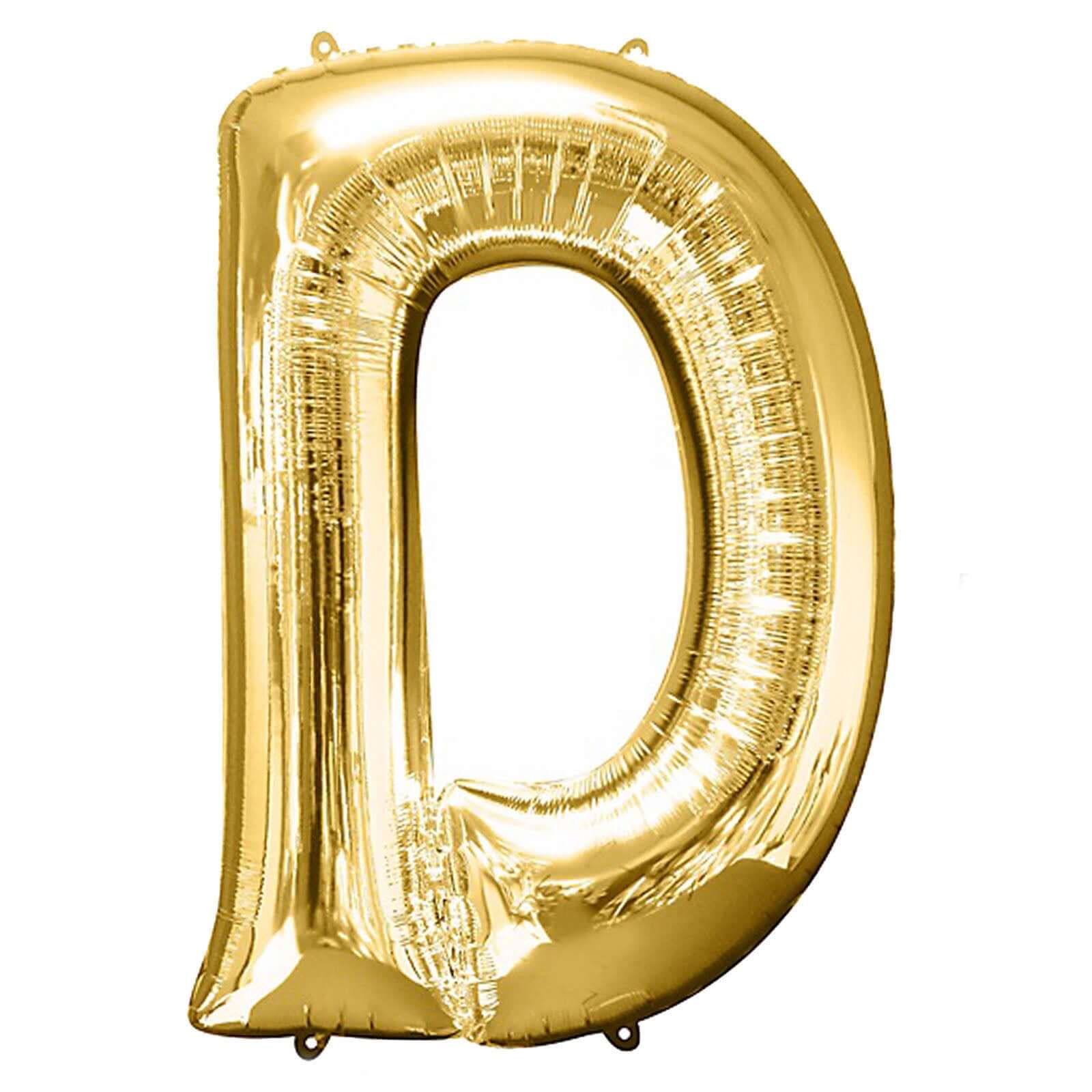 Shiny Metallic Gold Mylar Foil Helium/Air Number and Letter Balloons 40