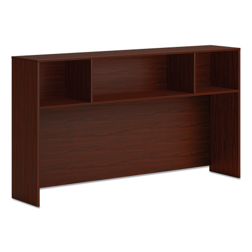 HON Mod Desk Hutch， 3 Compartments， 72w x 14d x 39.75h， Traditional Mahogany (LDH72LT1)