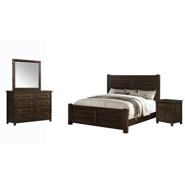 Carbon Loft Plumas Queen Panel 4-piece Bedroom Set - - 20000958