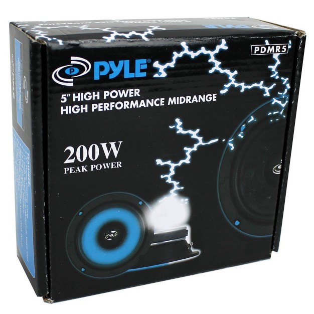 Pyle 5 x27 x27 200w 8 Ohms Mid Bass Mid Range Car Speaker Woofer Driver W 450hz To 7khz Frequency Response 92db Sensitivity amp Magnet Structure 2 Pack