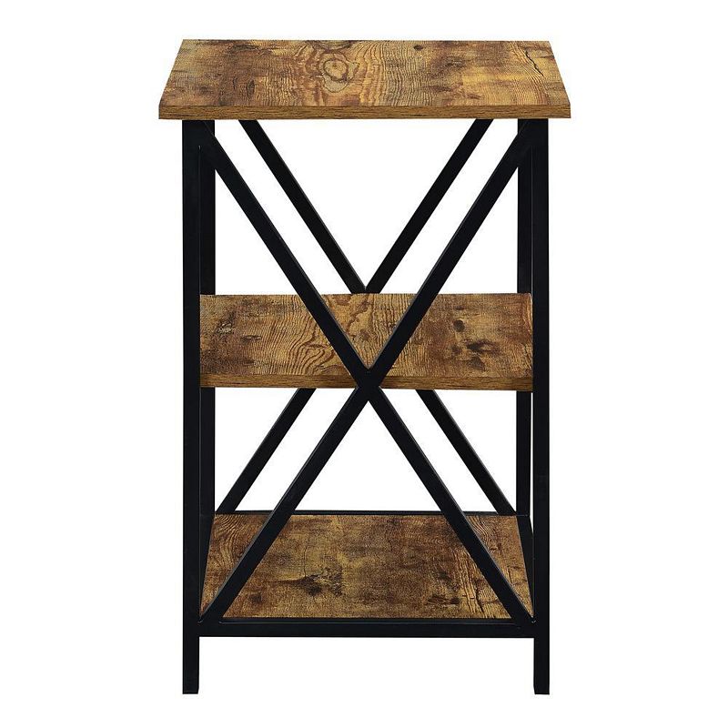 Convenience Concepts Tucson 3 Tier End Table， Brown/Black