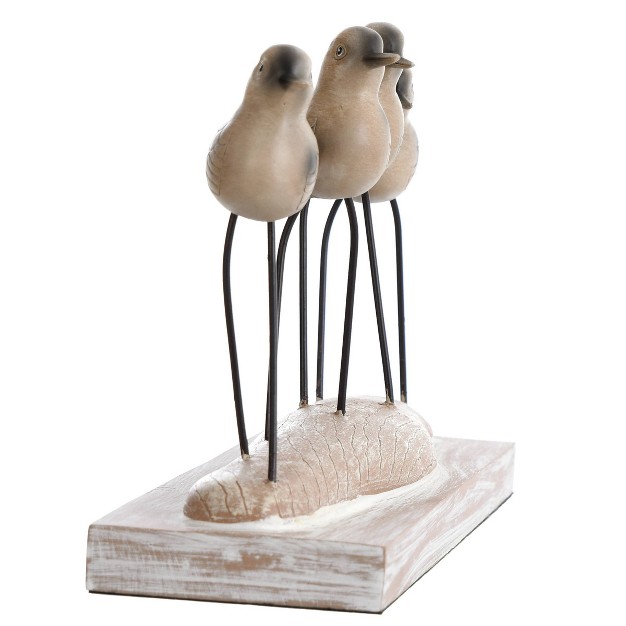 Decorative Sculpture Wooden Birds