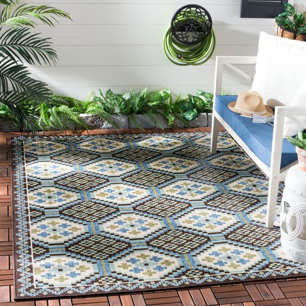 Veranda Ver100 Power Loomed Indoor outdoor Area Rug Safavieh