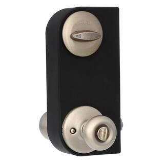 Kwikset Tylo Antique Brass Exterior Entry Door Knob and Single Cylinder Deadbolt Project Pack 242T 5 CP