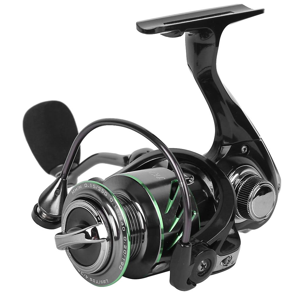 Jk1000 Metal Alloy Body Engineering Plastics Shell Black Spinning Fishing Reel 9+1 Bearing Fish Wheel For Freshwater Seawaterjk1000 Fishing Reel