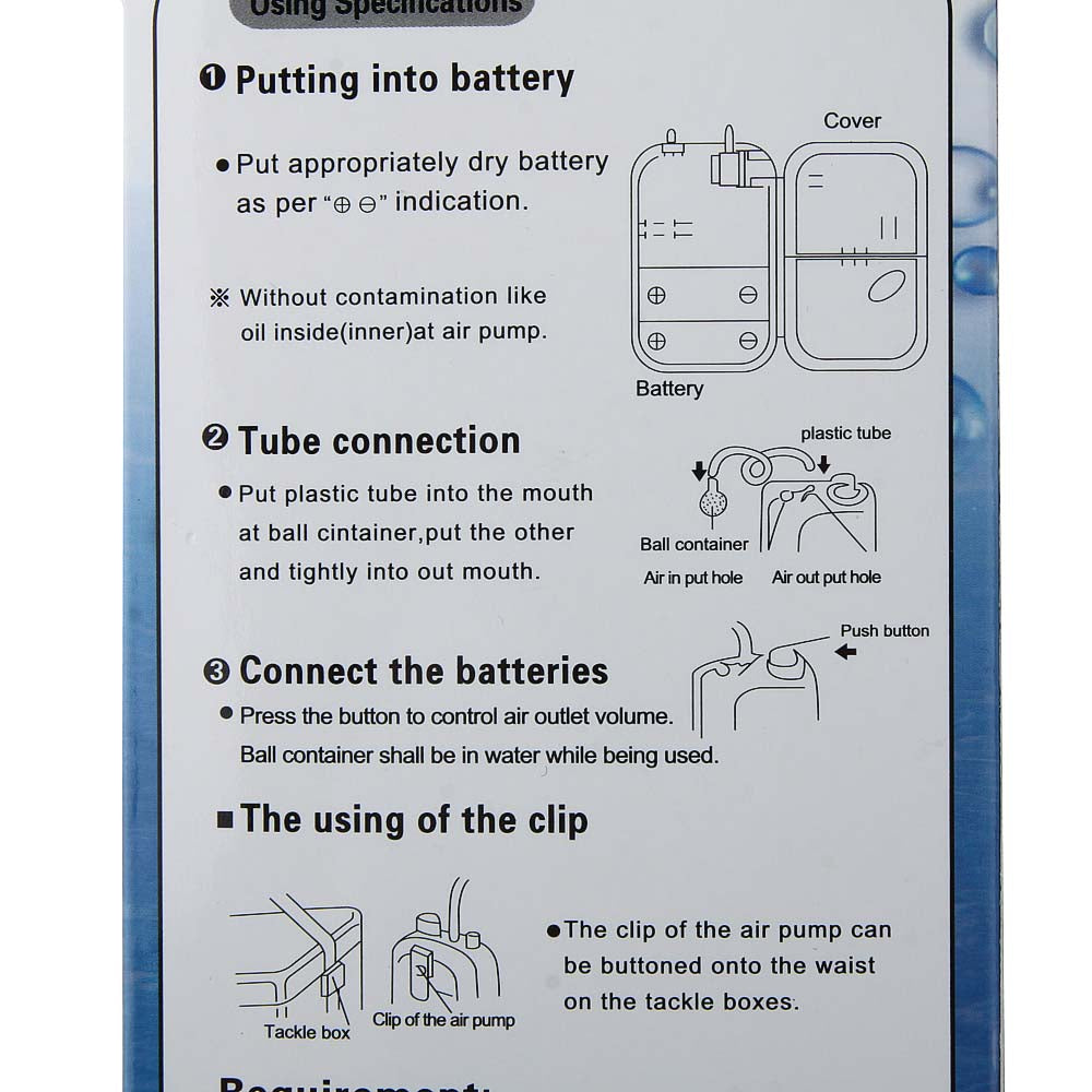 Portable Large Power Battery Air Pump Fishing Aerator Multi Speed Oxygenated Live Bait Aquarium