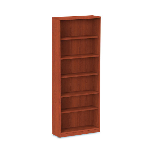 Alera Valencia Series Bookcase， Six-Shelf， 31.75w x 14d x 80.25h， Medium Cherry (VA638232MC)